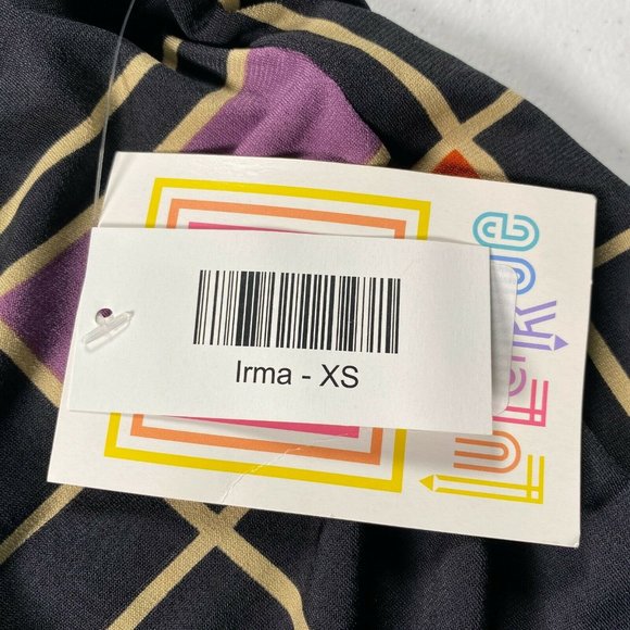 New Lularoe Blouse Extra Small Women's Irma High - Picture 4 of 8